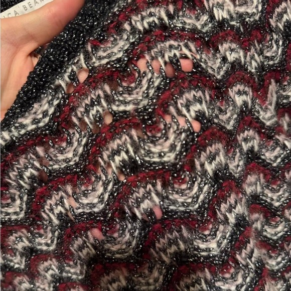 VERONICA BEARD Ruth Crew Neck Metallic Knit Pullover Sweater Size XS - Picture 6 of 7